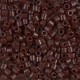 Miyuki delica beads 8/0 - Opaque chocolate brown DBL-734